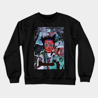 Digital Mystery: NFT Character - MaleMask Hashmask Edition on TeePublic Crewneck Sweatshirt